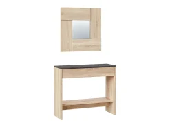 Recibidor Entrada Consola c/Espejo Andy 92x33x79 cm