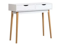 Recibidor Fiano blanco 2 cajones 78x90x35 cm