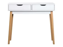 Recibidor Fiano blanco 2 cajones 78x90x35 cm