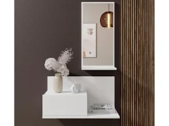 Recibidor para Entrada Pasillo en Blanco 60x30x85,5cm Isabela