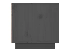 Renira Mueble de TV madera maciza de pino gris 156x40x40 cm