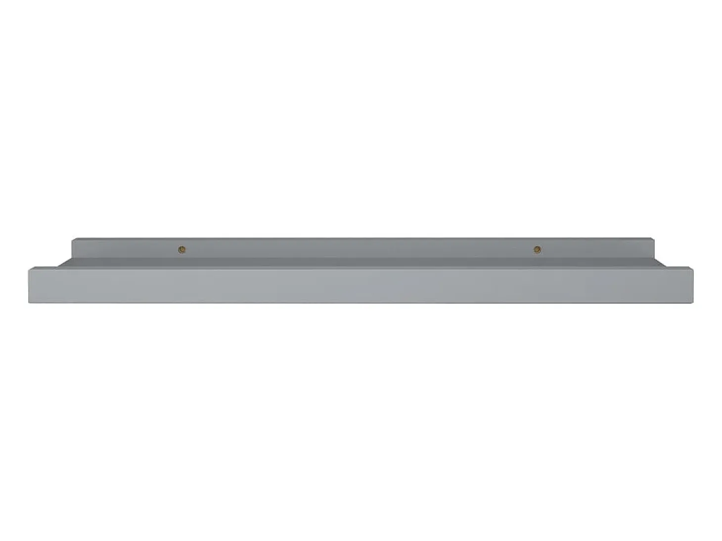 Repisa para marcos de fotos 2 uds MDF gris 40x9x3 cm ES139485