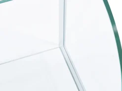 Revistero de vidrio templado - Transparente y gris - DUSILLA