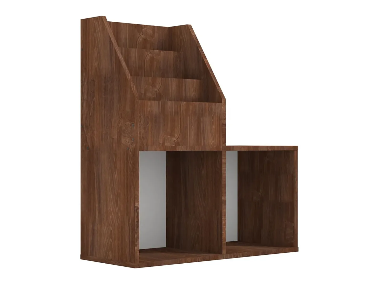 Revistero niños madera contrachapada marrón roble 71x30x78,5 cm