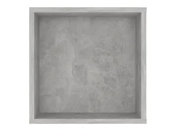 Ryno Mueble pared TV madera contrachapada gris hormigón 102x35x35 cm