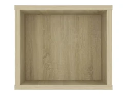 Saint-Quentin Mueble de TV colgante contrachapada roble Sonoma 100x30x26,5 cm