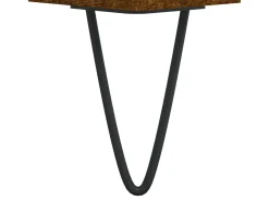 Salon-de-Provence Mueble de TV madera contrachapada roble ahumado 150x30x44,5 cm