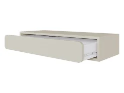 Selsey WUWU - Mesa consola con cajón - suspendida - 90 cm - gris