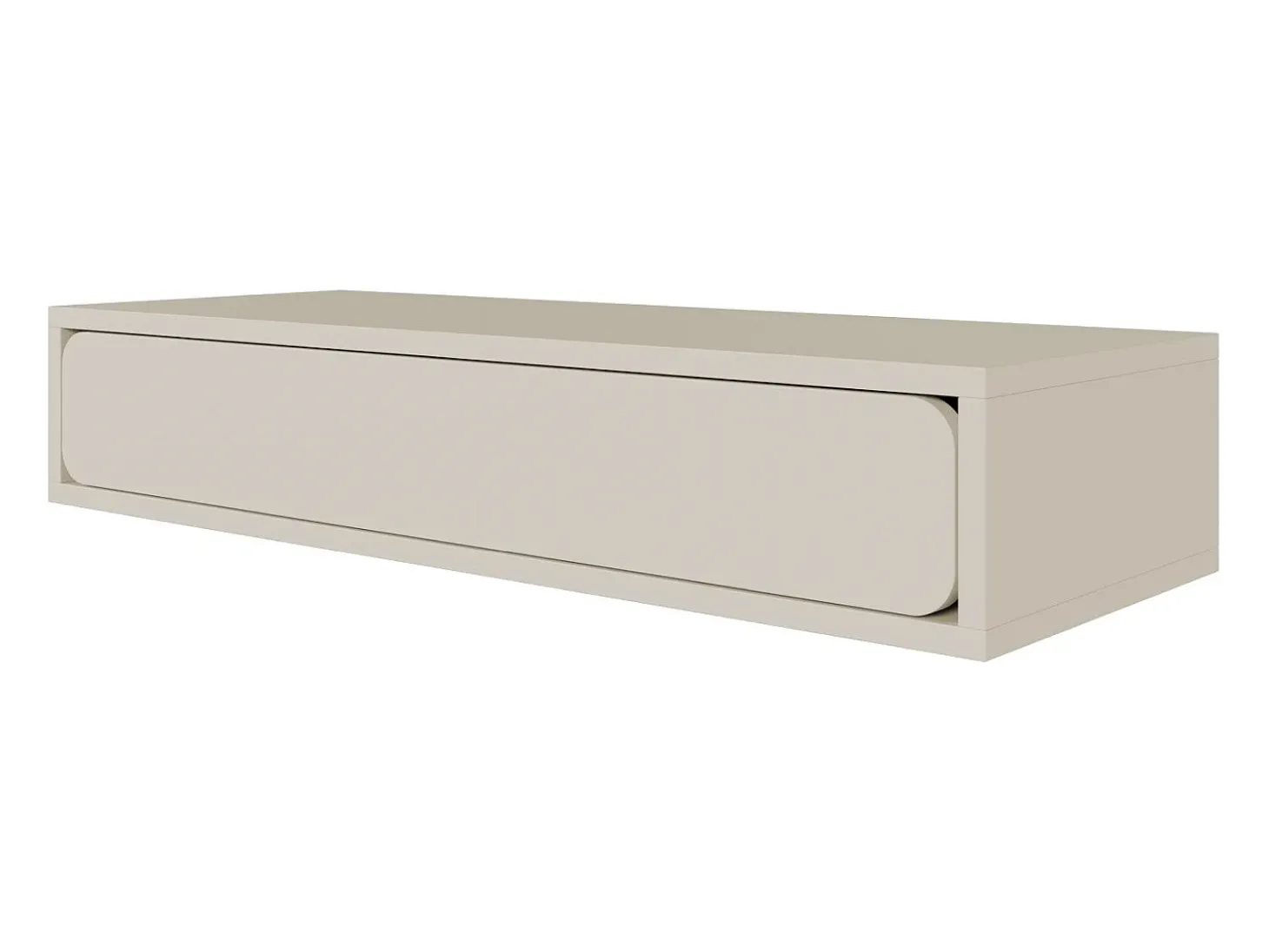 Selsey WUWU - Mesa consola con cajón - suspendida - 90 cm - gris