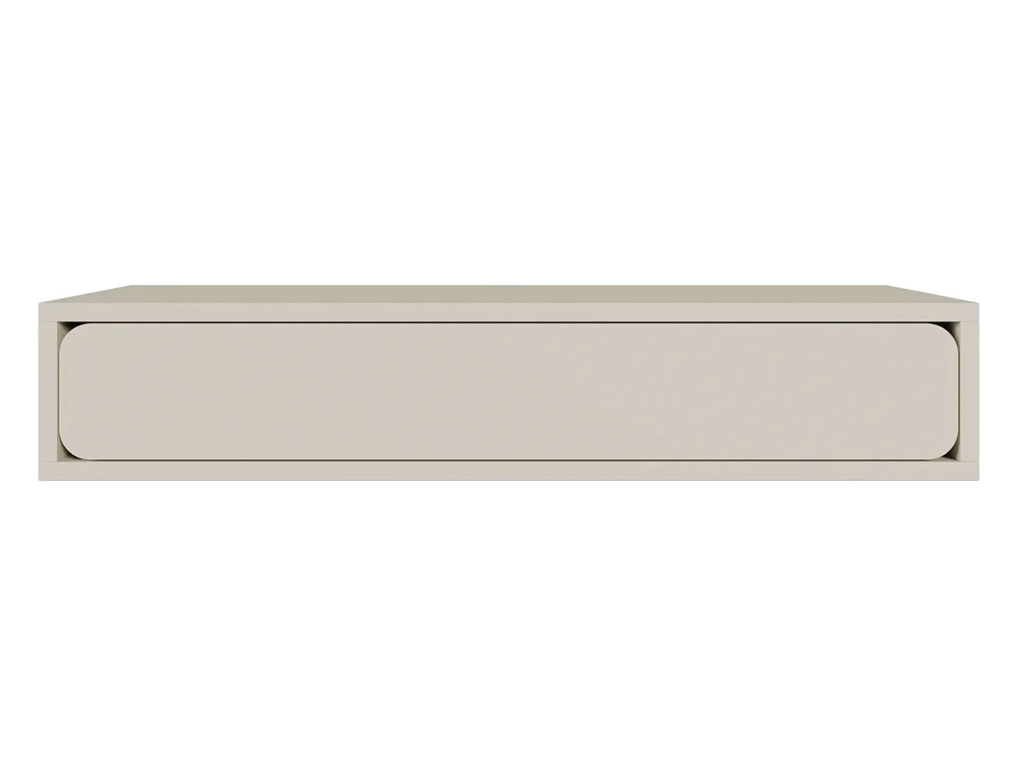 Selsey WUWU - Mesa consola con cajón - suspendida - 90 cm - gris