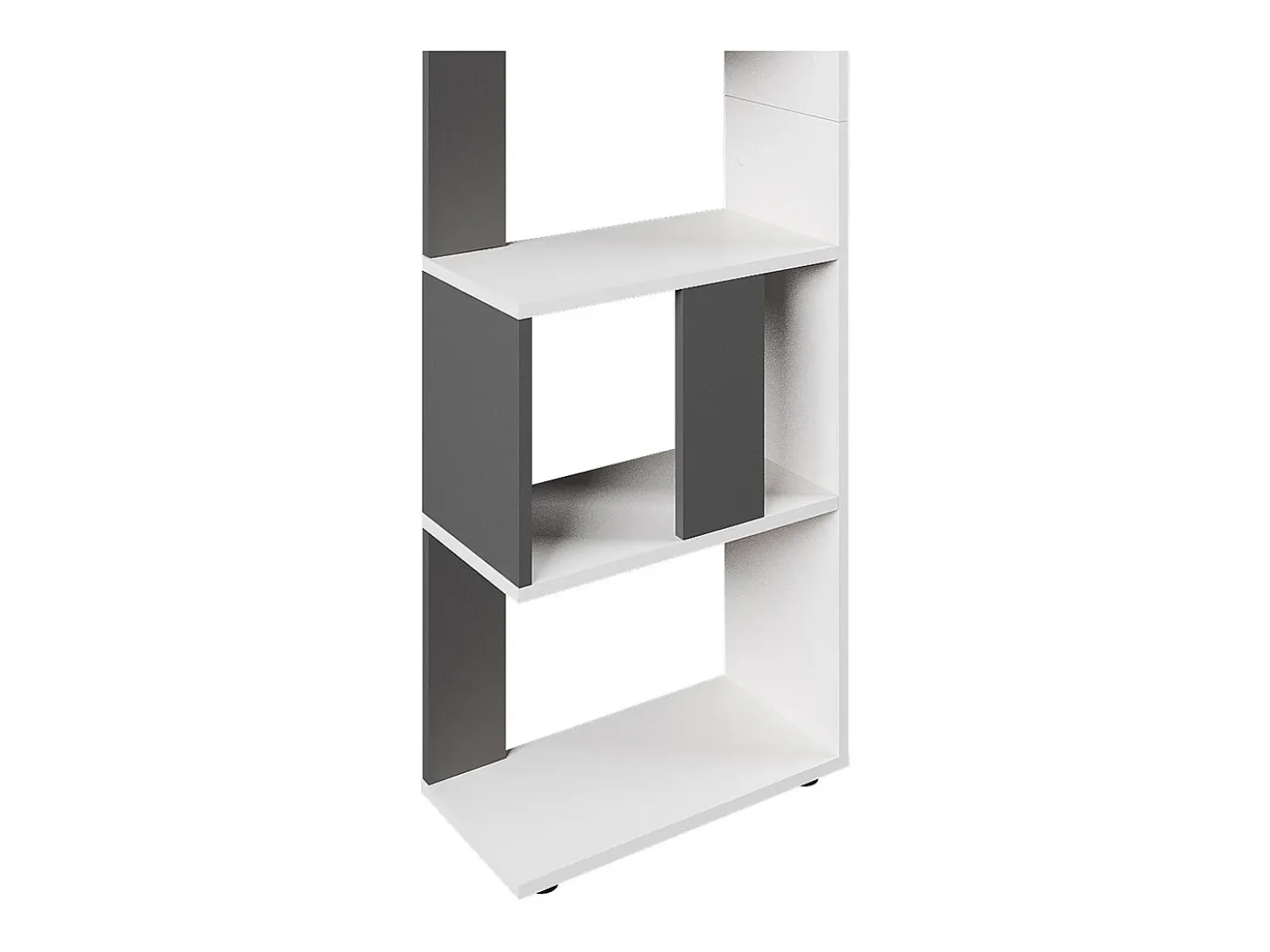 Separador de ambientes antracita/blanco 45x23.6x162.6