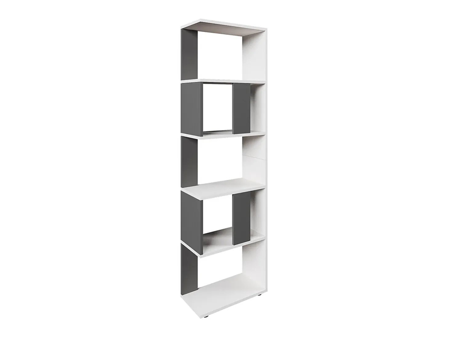 Separador de ambientes antracita/blanco 45x23.6x162.6