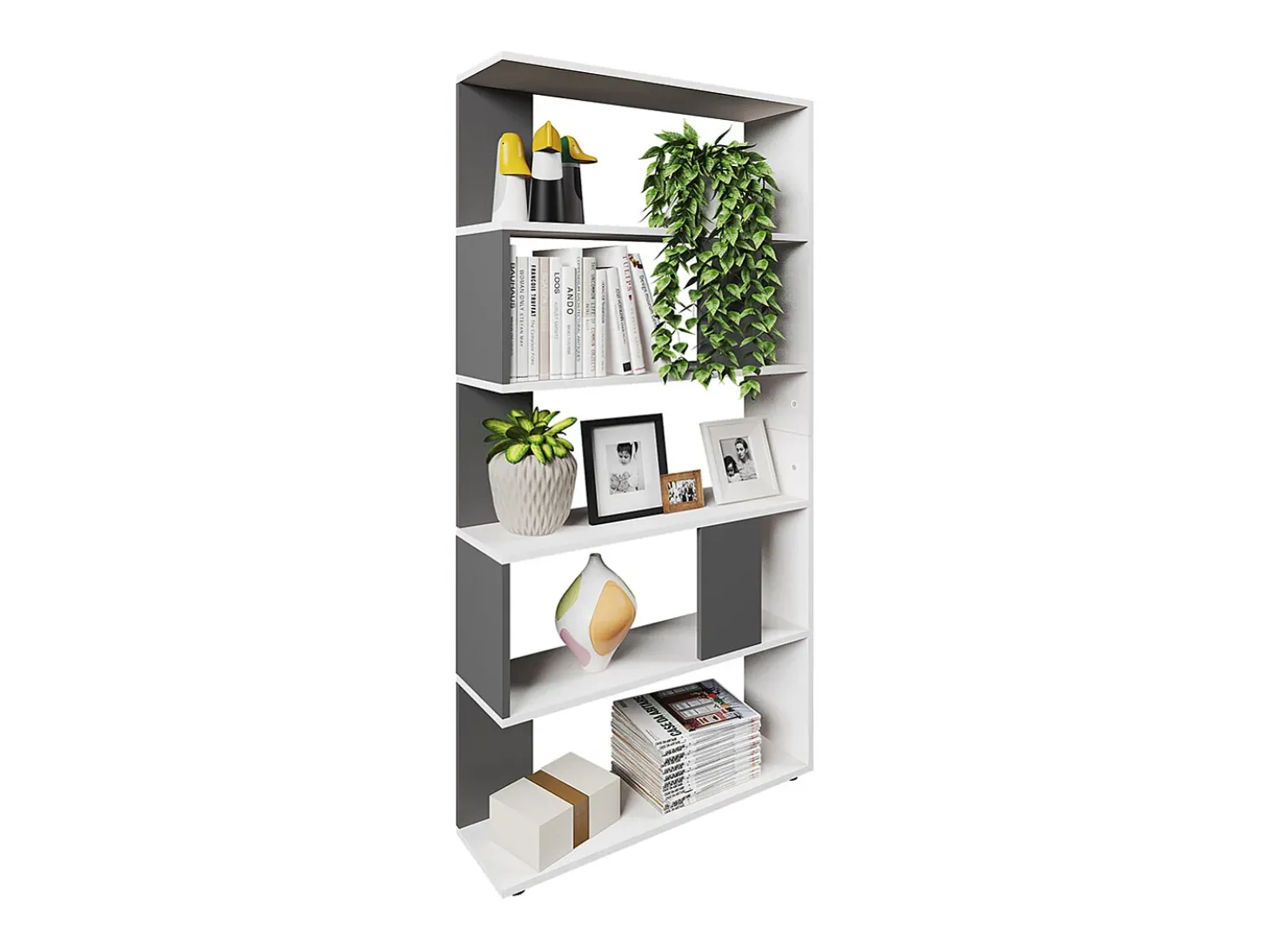 Separador de ambientes antracita 80x23.6x162.6