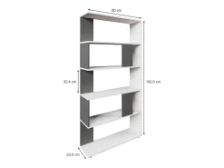 Separador de ambientes antracita 80x23.6x162.6