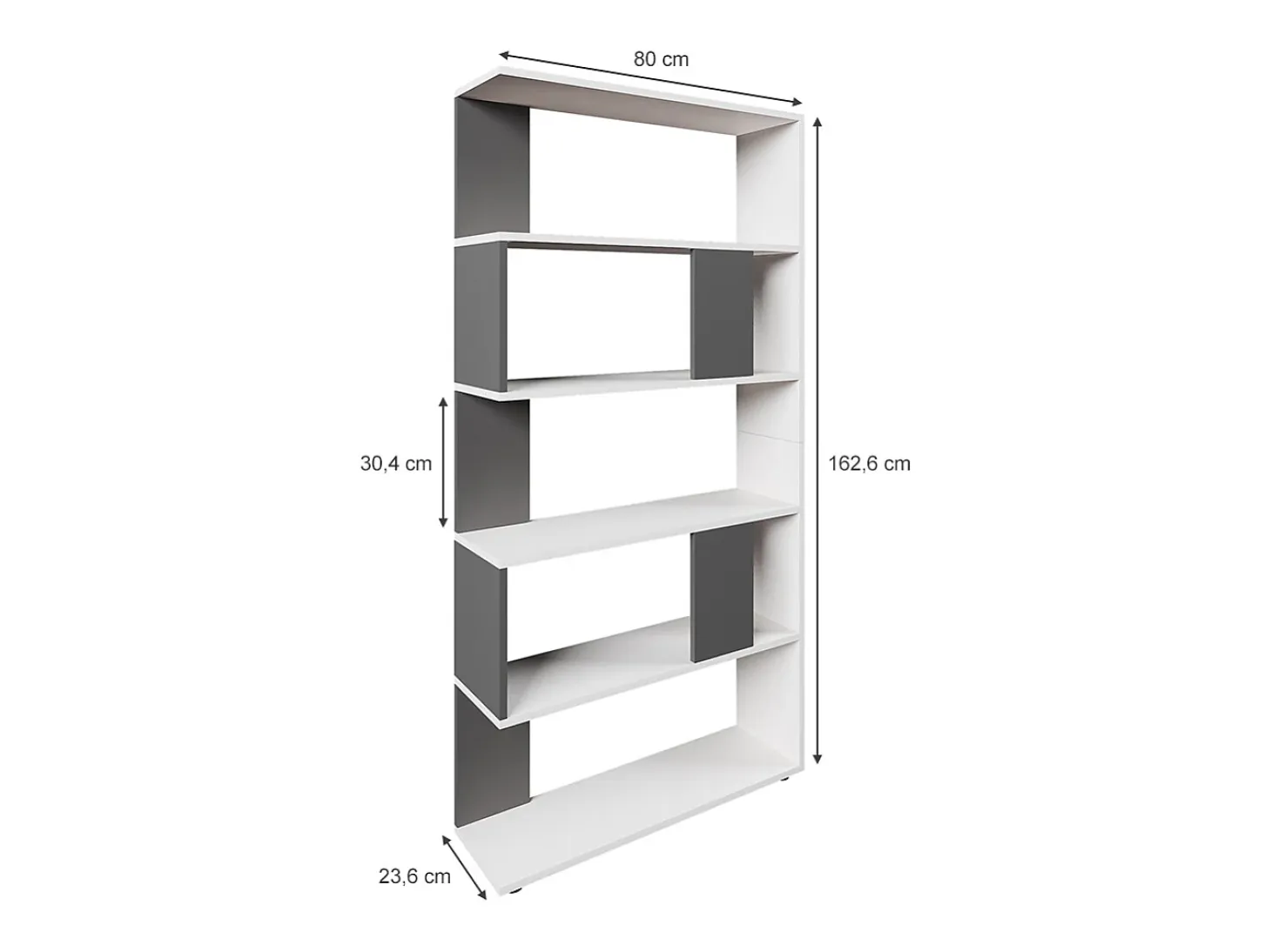 Separador de ambientes antracita 80x23.6x162.6