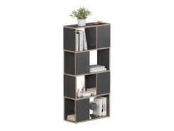 Separador de ambientes antracita/roble 60x24x124.5 eneos