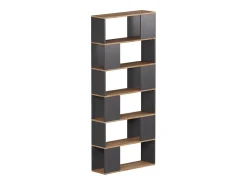 Separador de ambientes antracita/roble dorado 80x24x186 eneos