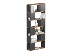 Separador de ambientes antracita/roble dorado 80x24x186 eneos