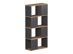 Separador de ambientes antracita/roble dorado 60x24x124.5 eneos