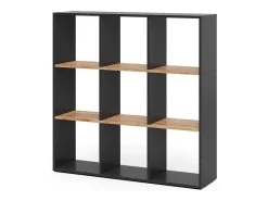 Separador de ambientes antracita/roble dorado 107.2x29x107.8 nove