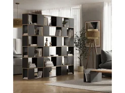Separador de ambientes antracita/roble 80x24x186 eneos