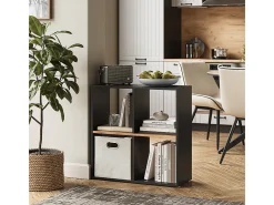 Separador de ambientes antracita/roble dorado 72x29x72.6 tetra