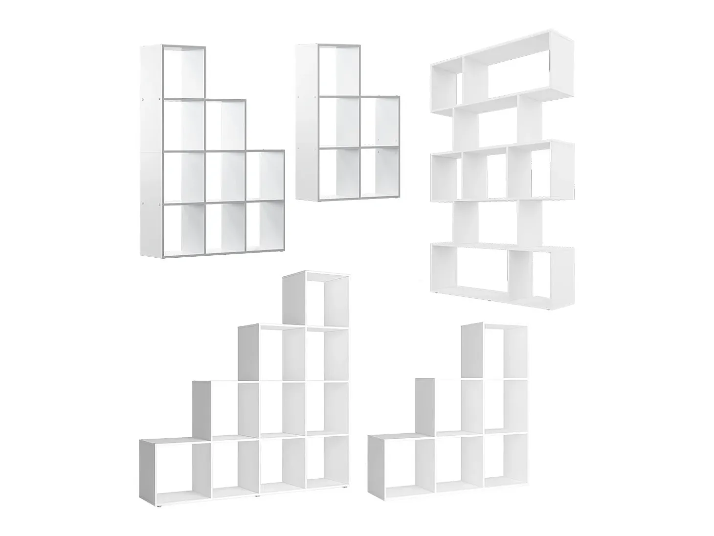 Separador de ambientes blanco 106x25x161.5 aramis