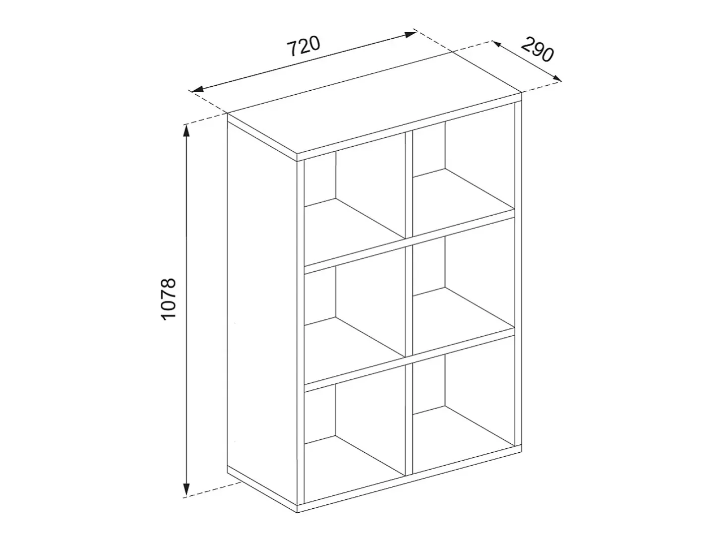Separador de ambientes blanco 72x29x107.8 karree