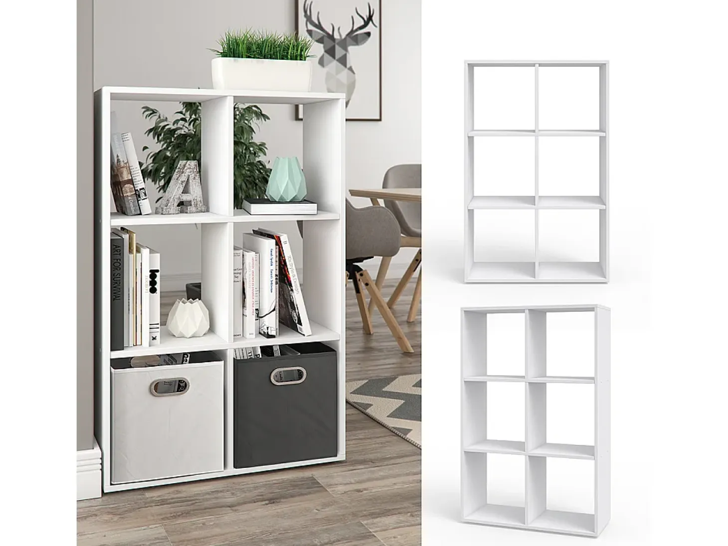 Separador de ambientes blanco 72x29x107.8 karree