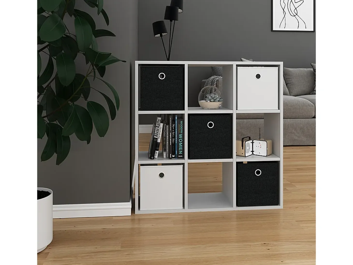 Separador de ambientes blanco 82.8x26x82.8 hylda