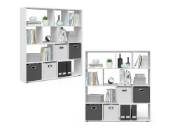 Separador de ambientes blanco 131.6x29x143 pilar