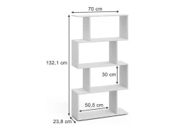 Separador de ambientes blanco 70x23.8x132.1 levio