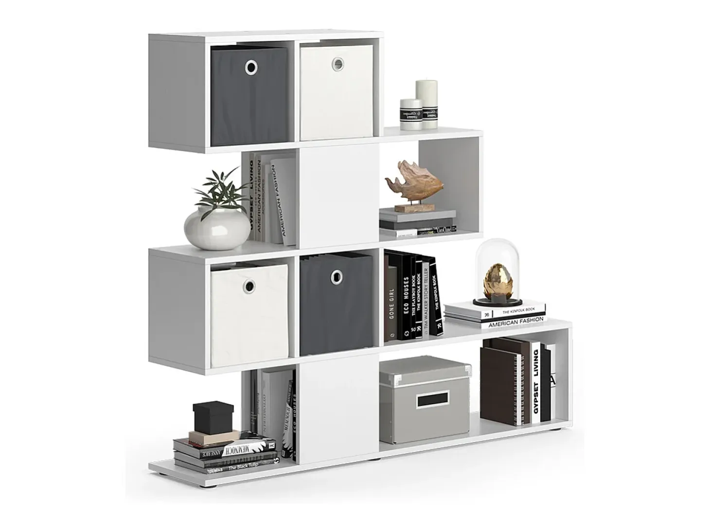 Separador de ambientes blanco 124.4x26x113 hylda