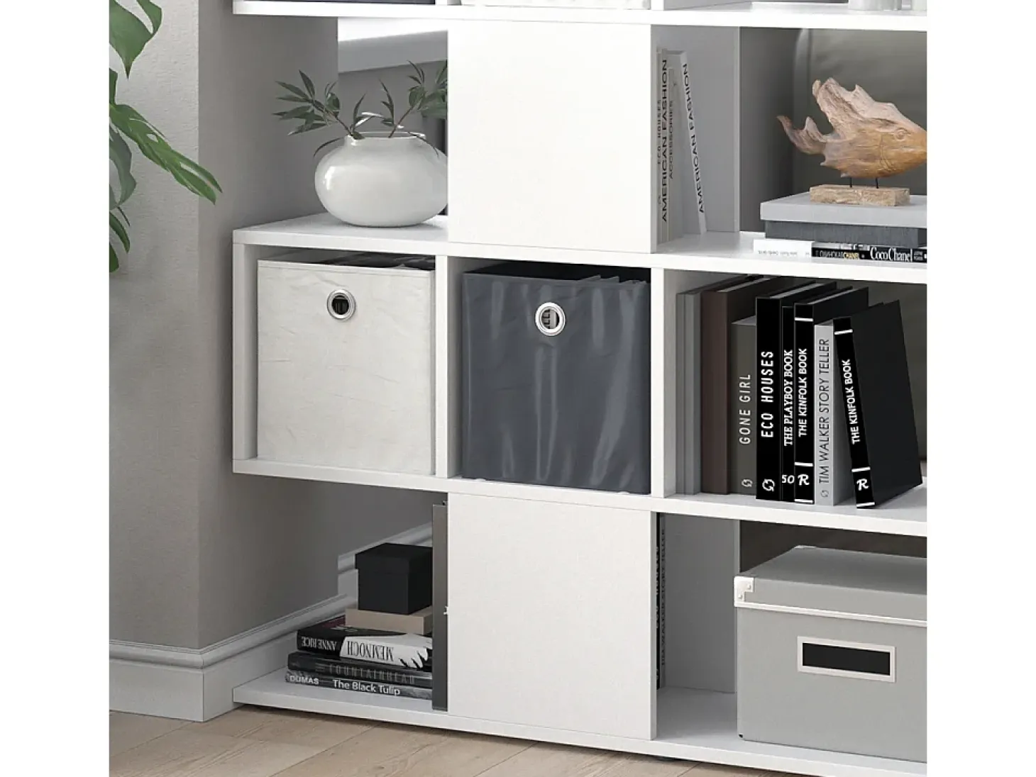 Separador de ambientes blanco 124.4x26x113 hylda