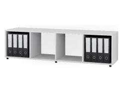 Separador de ambientes blanco 142.5x33x36.2 ludus
