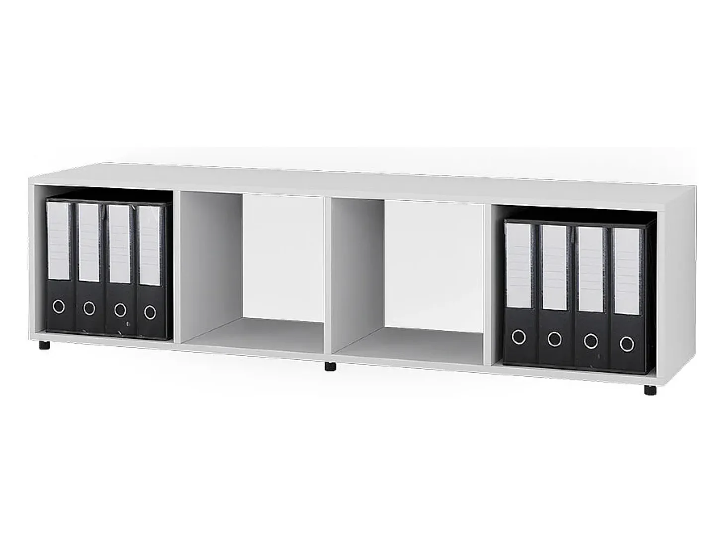 Separador de ambientes blanco 142.5x33x36.2 ludus