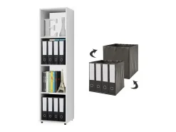 Separador de ambientes blanco 142.5x33x36.2 ludus