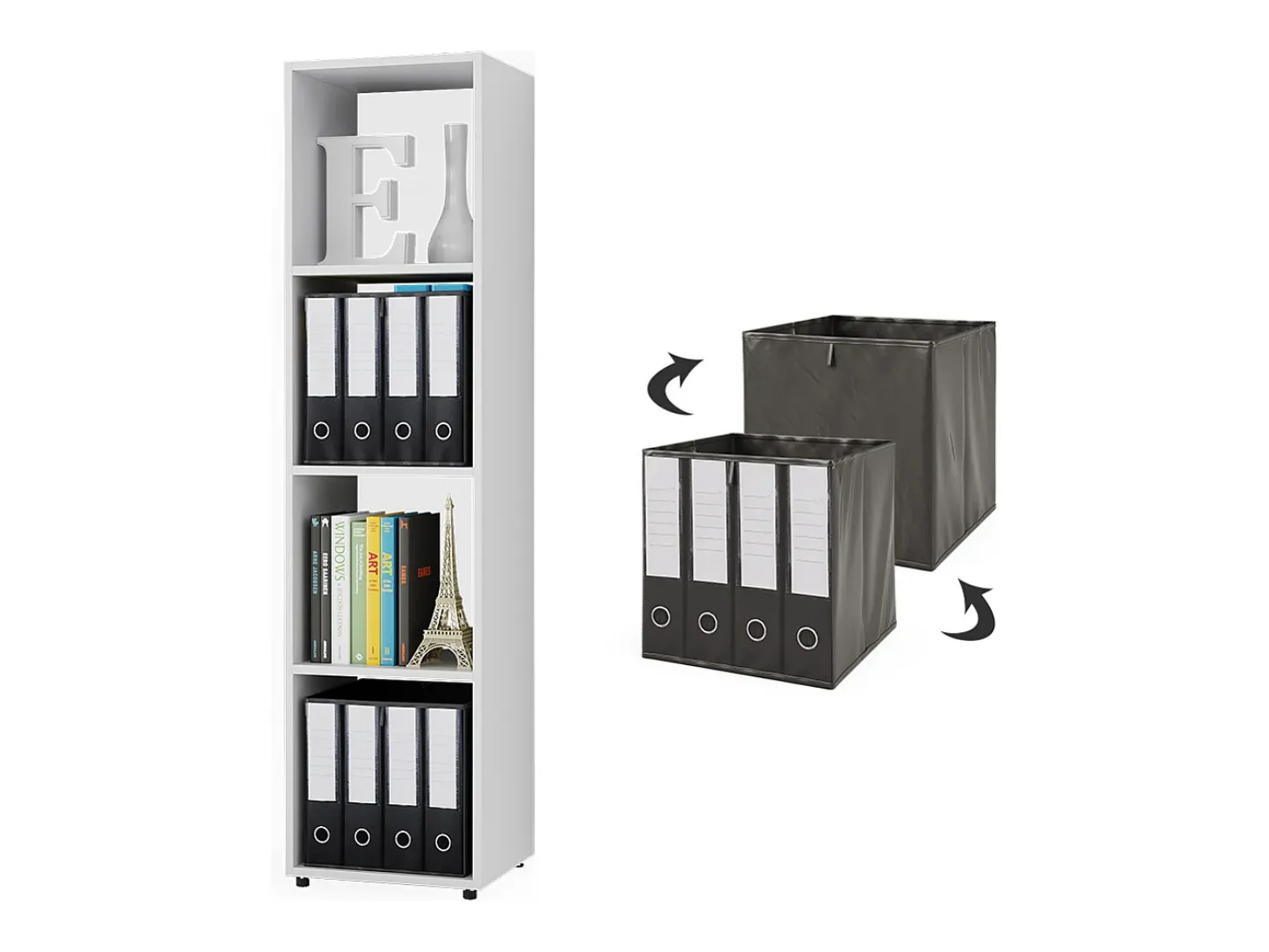 Separador de ambientes blanco 142.5x33x36.2 ludus