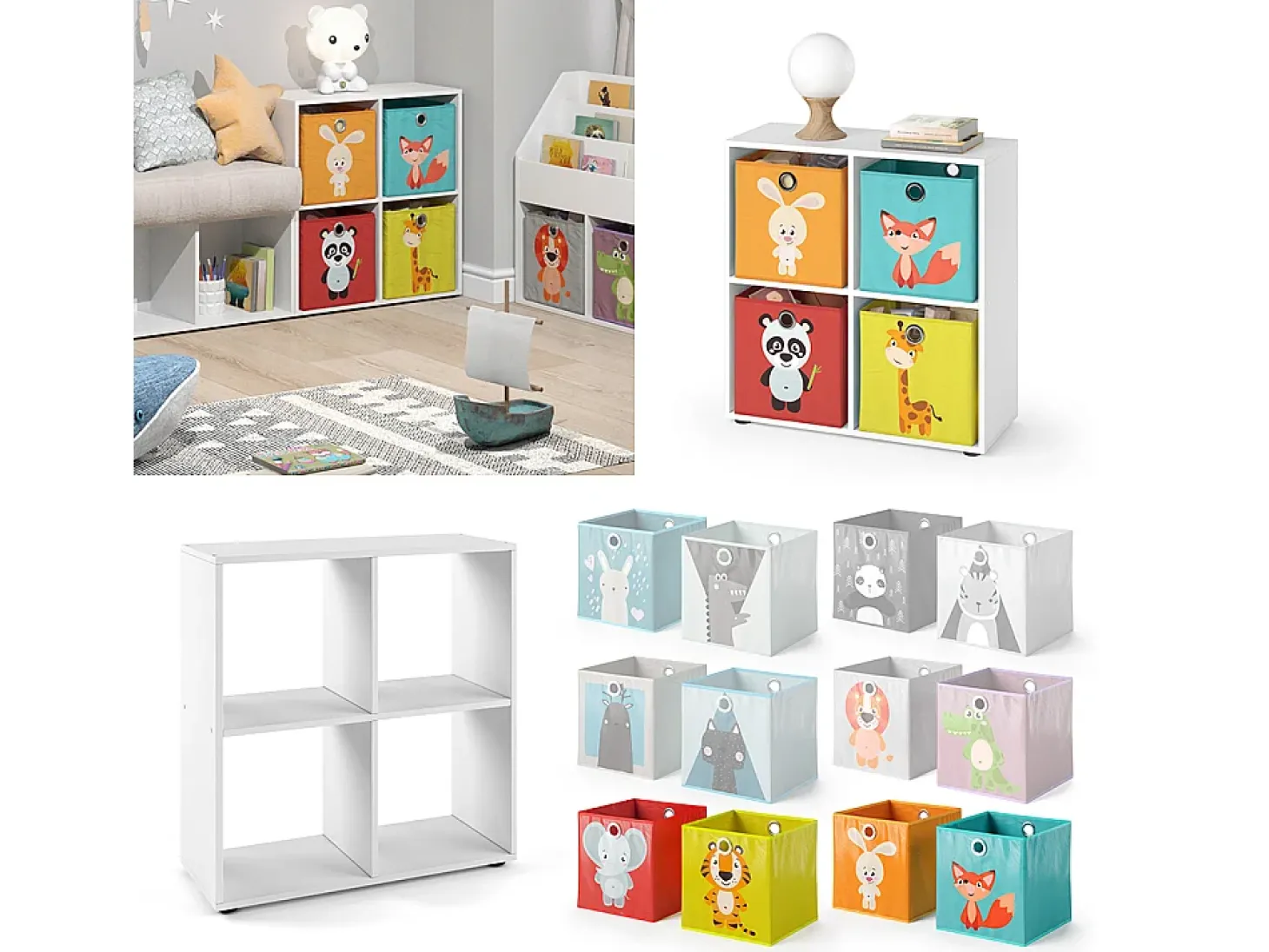 Separador de ambientes blanco 72.6x29x72 tetra