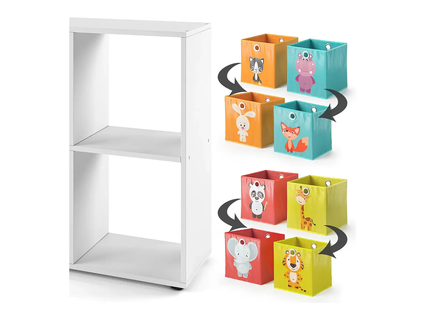 Separador de ambientes blanco 72.6x29x72 tetra