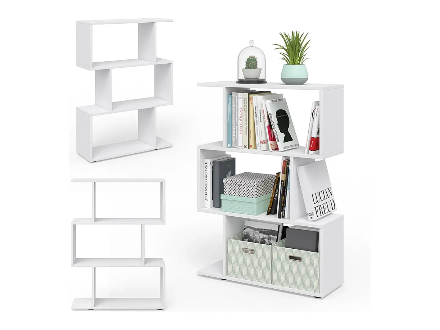 Separador de ambientes blanco 70x23.8x97.4 levio