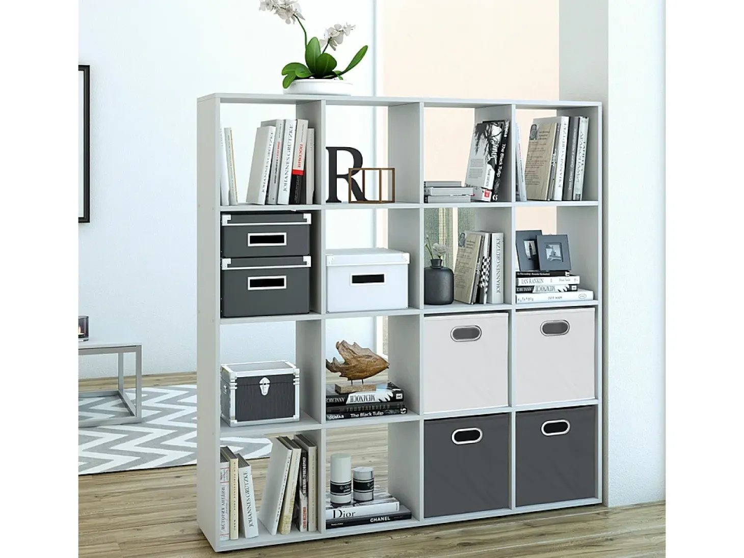 Separador de ambientes blanco 138.5x29x142.5 karree
