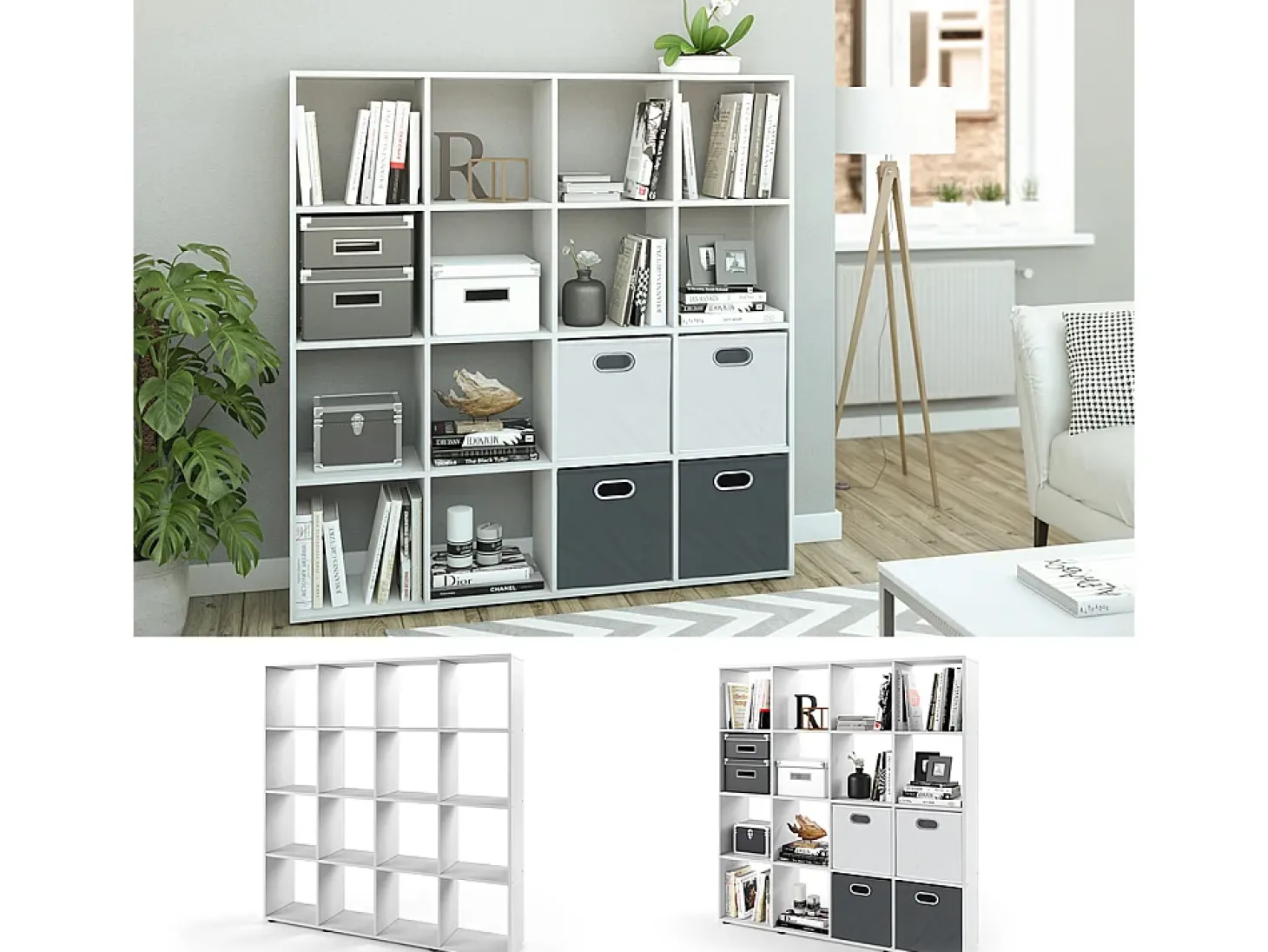 Separador de ambientes blanco 138.5x29x142.5 karree
