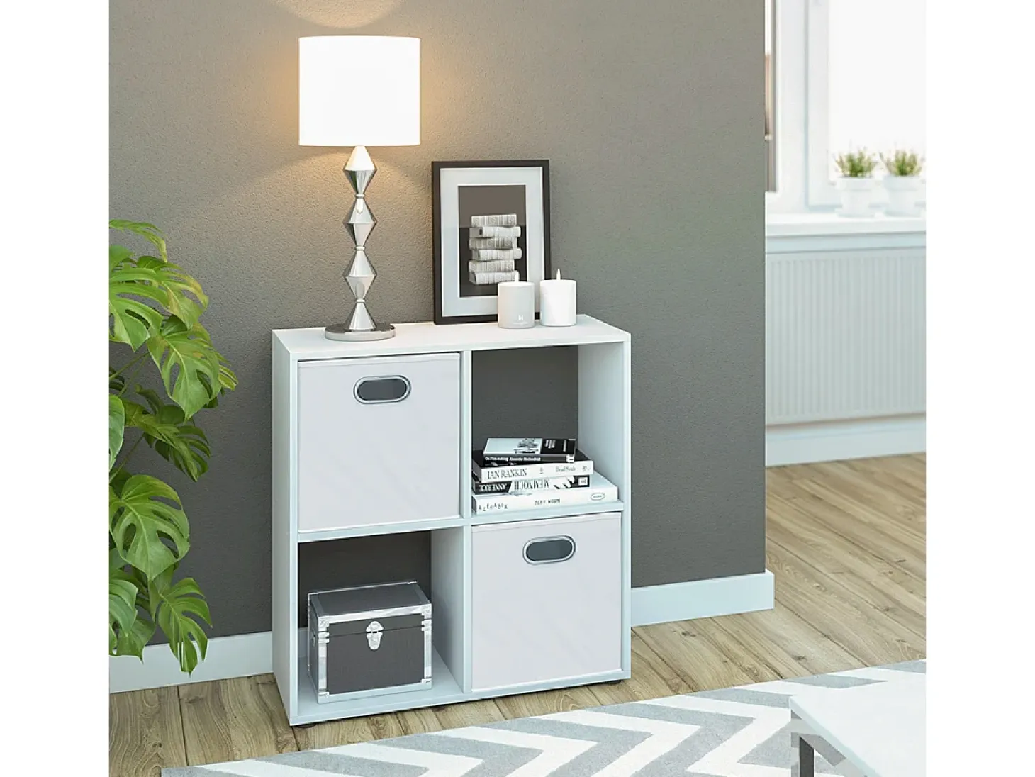 Separador de ambientes blanco 72.6x29x72 tetra