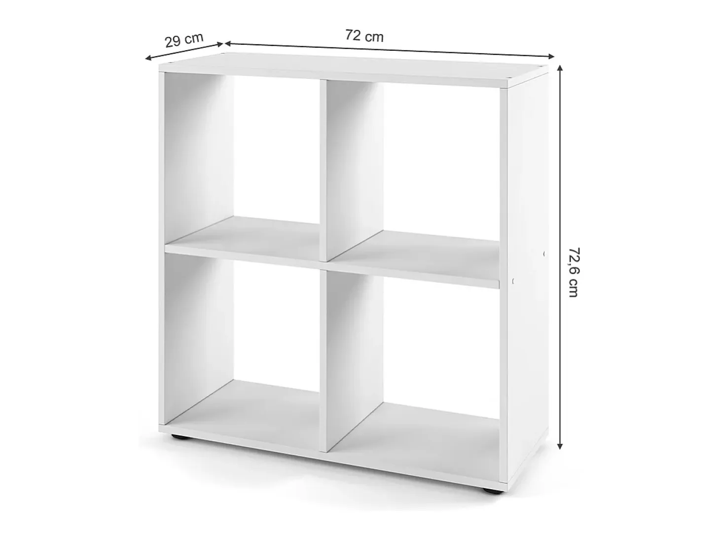 Separador de ambientes blanco 72.6x29x72 tetra