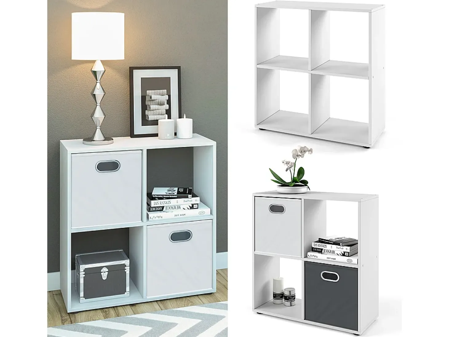 Separador de ambientes blanco 72.6x29x72 tetra