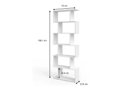 Separador de ambientes blanco 70x23.8x192.2 levio