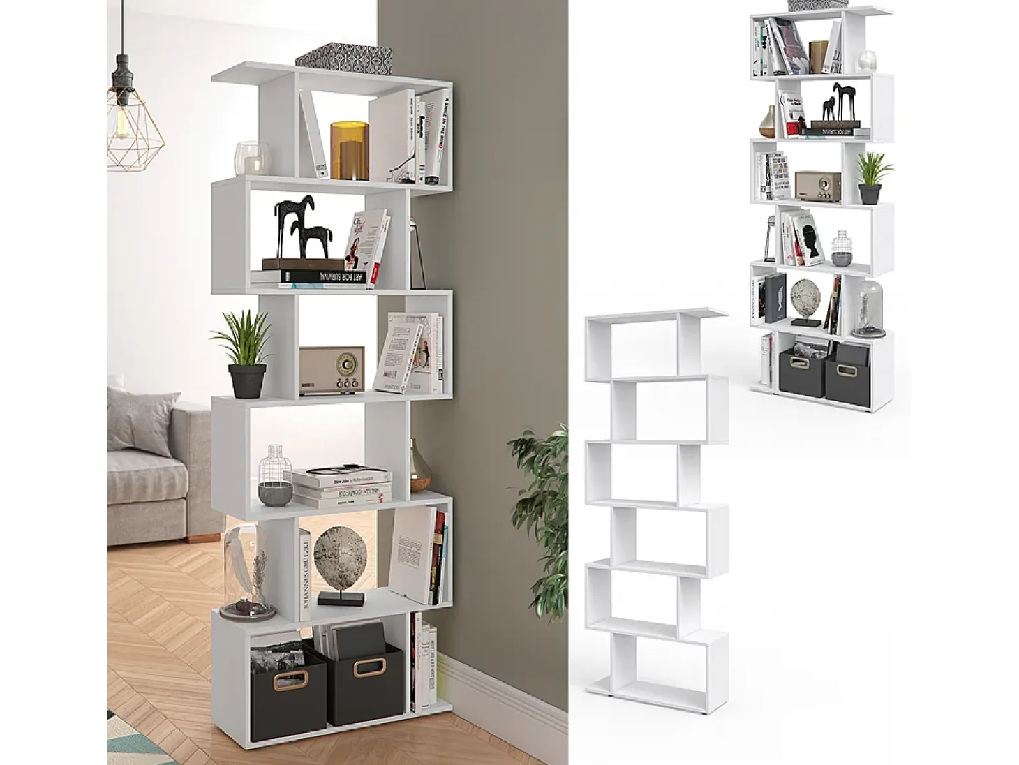 Separador de ambientes blanco 70x23.8x192.2 levio