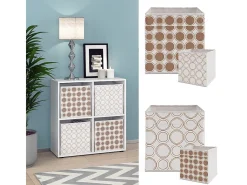Separador de ambientes blanco 72.6x29x72 tetra
