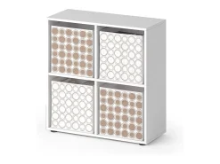 Separador de ambientes blanco 72.6x29x72 tetra